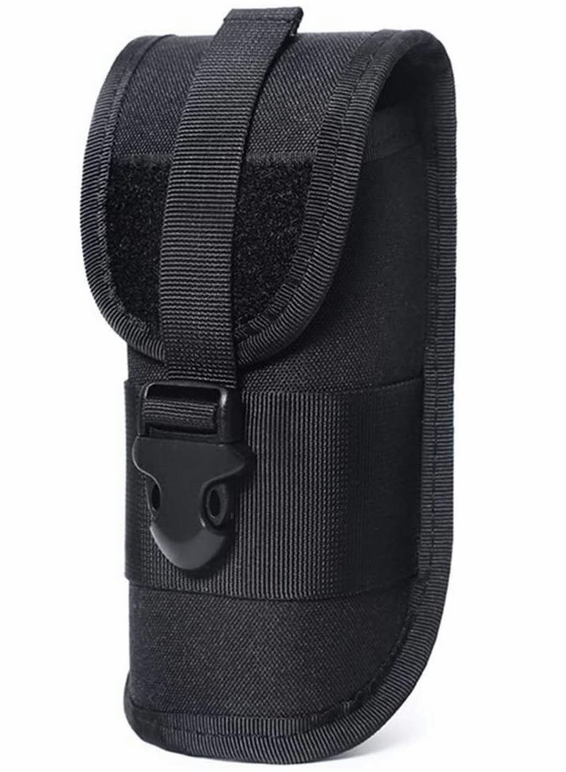 Tactical Sunglasses Case - Durable, Portable & Shockproof Pouch with Buckle for Outdoor Adventures & Flashlight - Image 1
