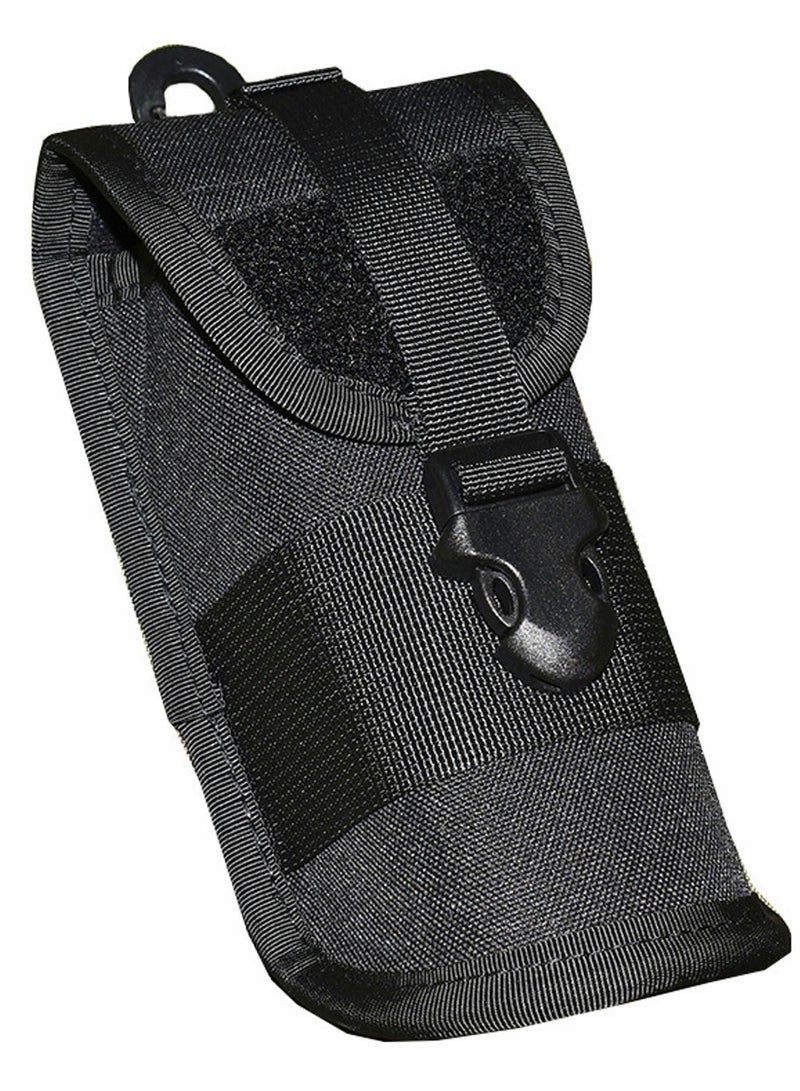 Tactical Sunglasses Case - Durable, Portable & Shockproof Pouch with Buckle for Outdoor Adventures & Flashlight - Image 3