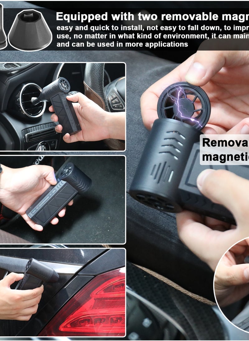 Generic Mini Jet Fan Electric Air Blower Gun & Small Hand Fan with Turbo Blades , Super Power AirDuster, 130,000 RPM Wind Speed 52m/s New Portable Turbo Violent  - Image 4