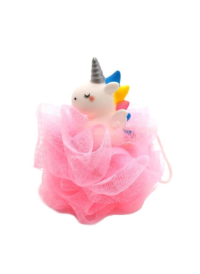 Ralcosuss Cute Unicorn Kids Bath Loofahs Balls for Baby Girls Boys Mesh Shower Ball Pouf Exfoliating Bath Sponge Body Cleaner Bath Accessories - Image 1