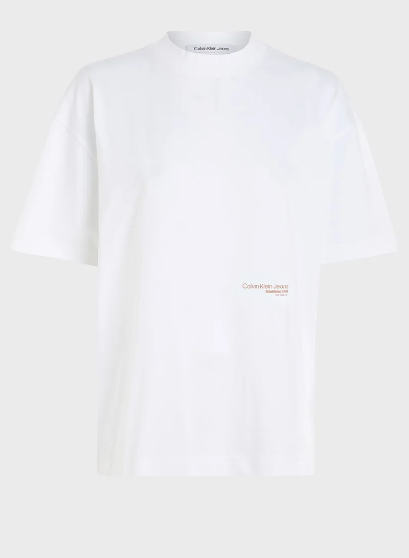 Calvin Klein Jeans Crew Neck Logo T-Shirt