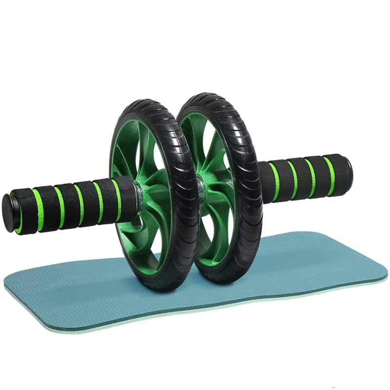 PAXMAX 2 Wheel Anti Skid Total Body AB Roller Exerciser for Abdominal Stomach Exercise Training with Knee Mat Steel Handle for Unisex - Image 2