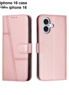 Best Choice Products For iPhone 16 Case,Premium Leather Wallet Case with Card Holder Kickstand Magnetic Closure Flip Folio Case Cover for iPhone 16  - Image 1
