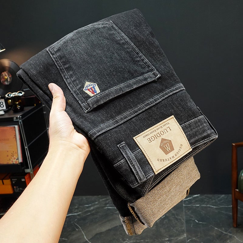 Unisex Classic Denim Jeans Loose Fit Daily Outdoor Wear - Image 1