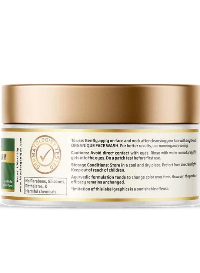 Khadi ORGANIQUE Khadi Organique Neem & Basil Acne Pimple Cream 50gm  - Image 3