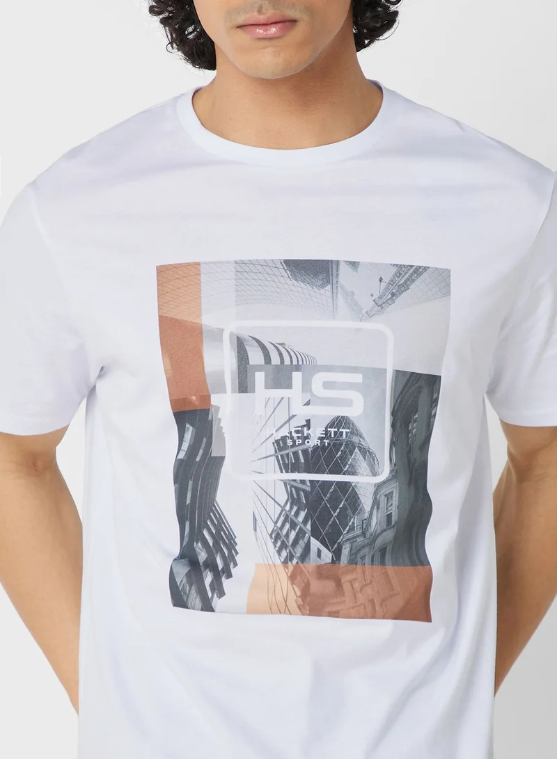 Hackett Graphic Crew Neck T-Shirt