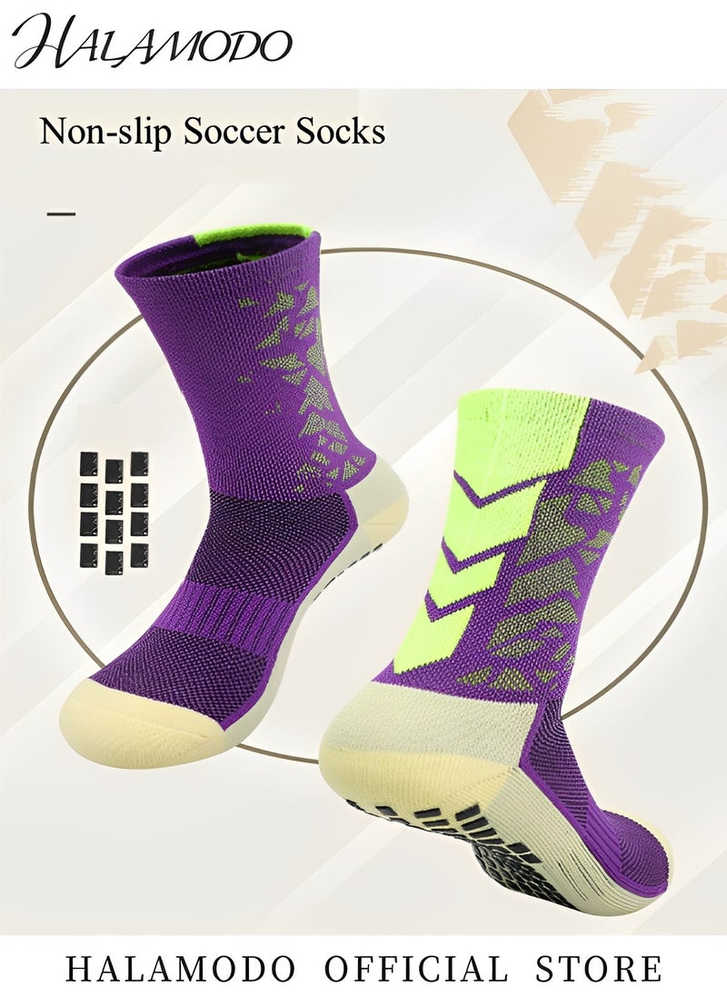 HALAMODO - Men's Grip Soccer Socks Anti Slip Non Slip Athletic Socks Sports Socks for Football Basketball Sports Hockey Rugby Sports - Image 1