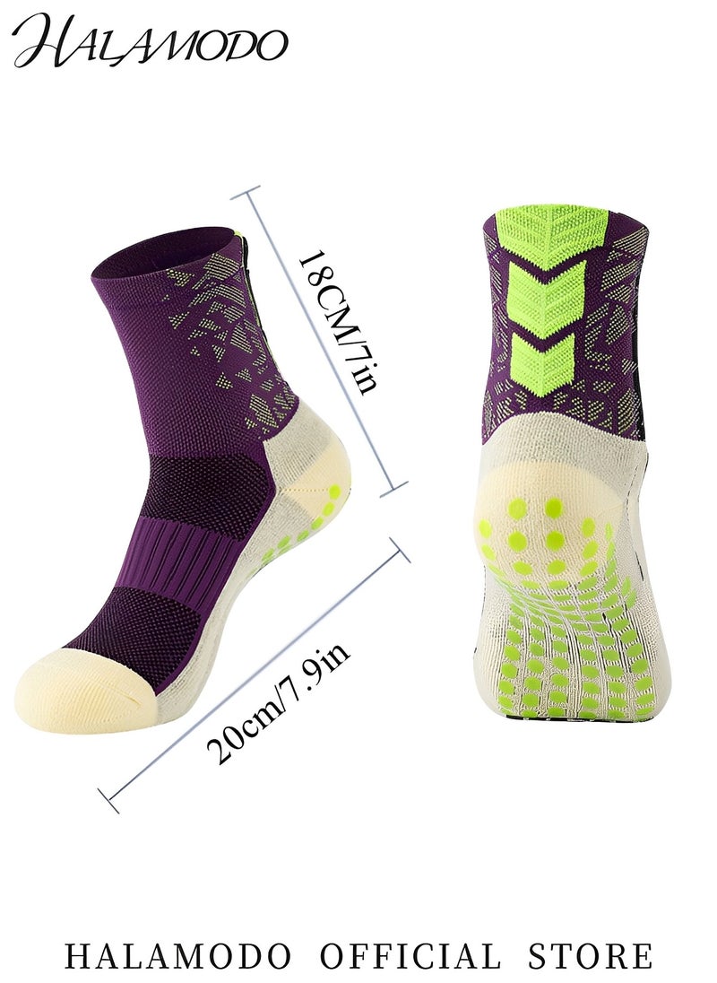 HALAMODO - Men's Grip Soccer Socks Anti Slip Non Slip Athletic Socks Sports Socks for Football Basketball Sports Hockey Rugby Sports - Image 1