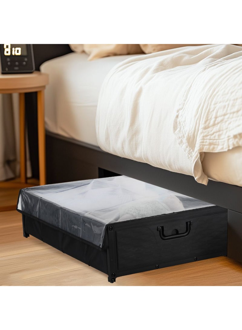 DANUBE HOME Macaw Underbed Storage Rack – Space-Saving Organizer for Clothes, Shoes, Toys & Bedding, Durable Under Bed Storage Solution for Bedroom & Home Organization 59.5X42X16Cm - Image 4