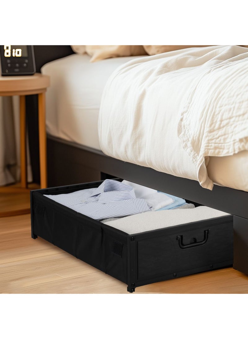 DANUBE HOME Macaw Underbed Storage Rack – Space-Saving Organizer for Clothes, Shoes, Toys & Bedding, Durable Under Bed Storage Solution for Bedroom & Home Organization 59.5X42X16Cm - Image 2