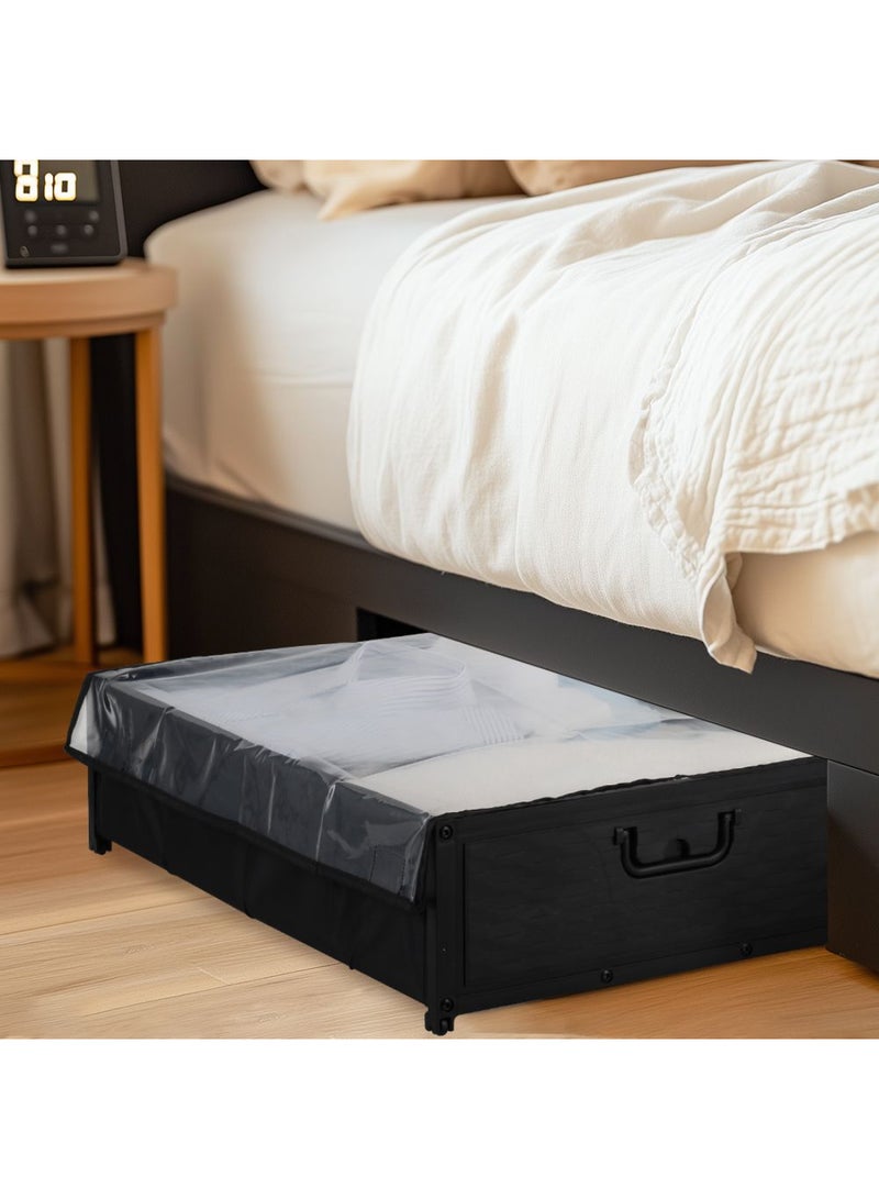 DANUBE HOME Macaw Underbed Storage Rack – Space-Saving Organizer for Clothes, Shoes, Toys & Bedding, Durable Under Bed Storage Solution for Bedroom & Home Organization 59.5X42X16Cm - Image 3