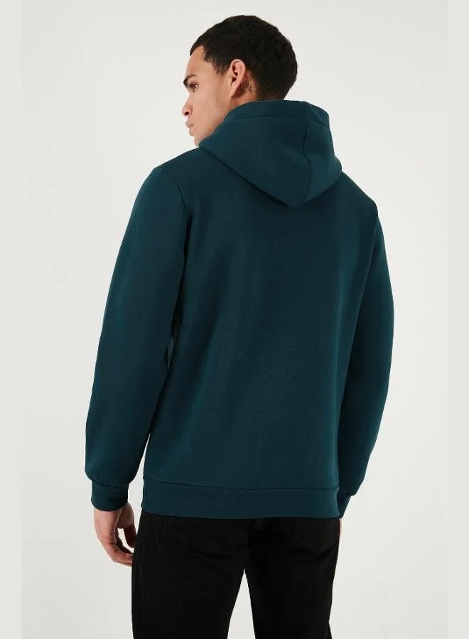 Buratti  Buratti Regular Fit Hooded Kangaroo Pocket Furry Soft Raised Sweat Men's SWEAT 5905281 for Men | Best Price UAE