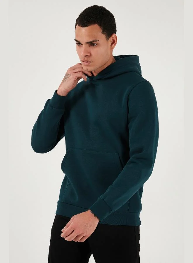 Buratti  Buratti Regular Fit Hooded Kangaroo Pocket Furry Soft Raised Sweat Men's SWEAT 5905281 for Men | Best Price UAE