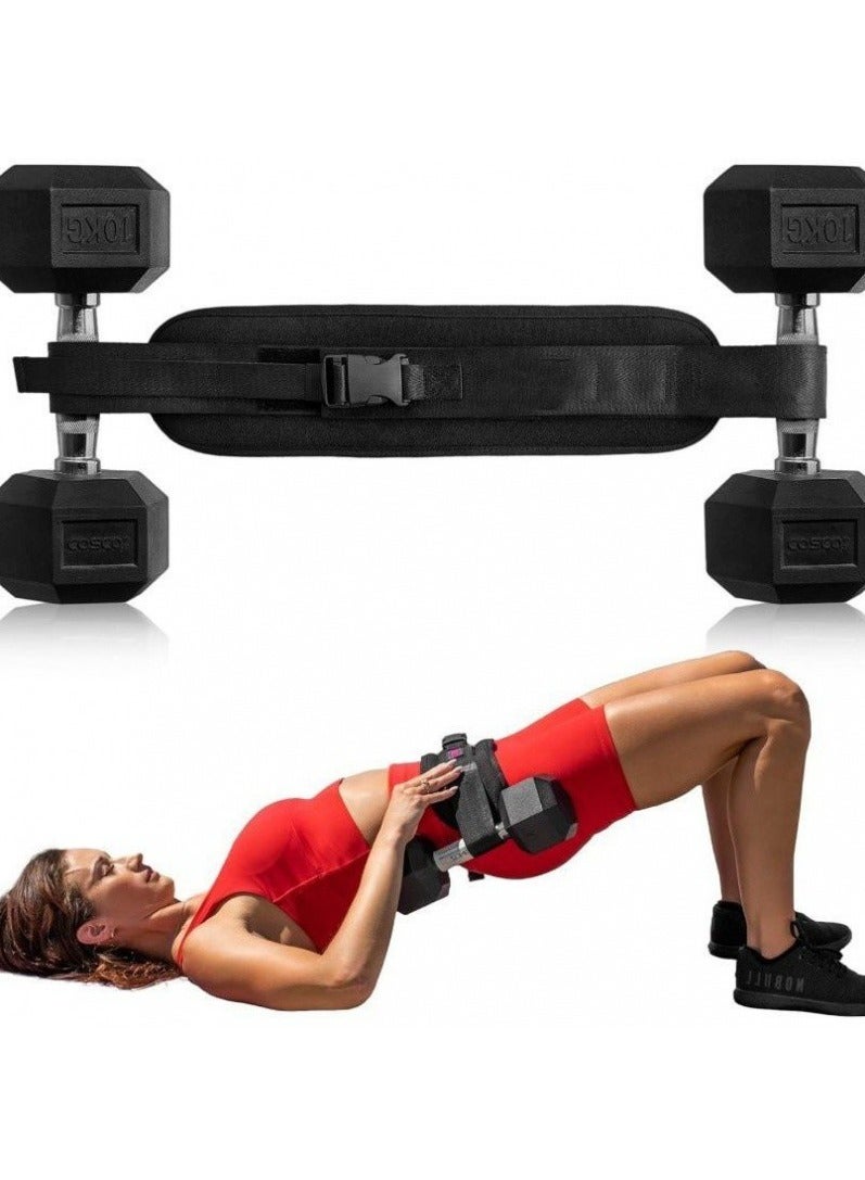 general Sports Hip Thrust Bands - Hip Trainers for Home Workouts with Extra Padding - Fully Adjustable Dumbbell Hip Thrust Bands - Hip Builders, Hip Workout Equipment  - Image 1