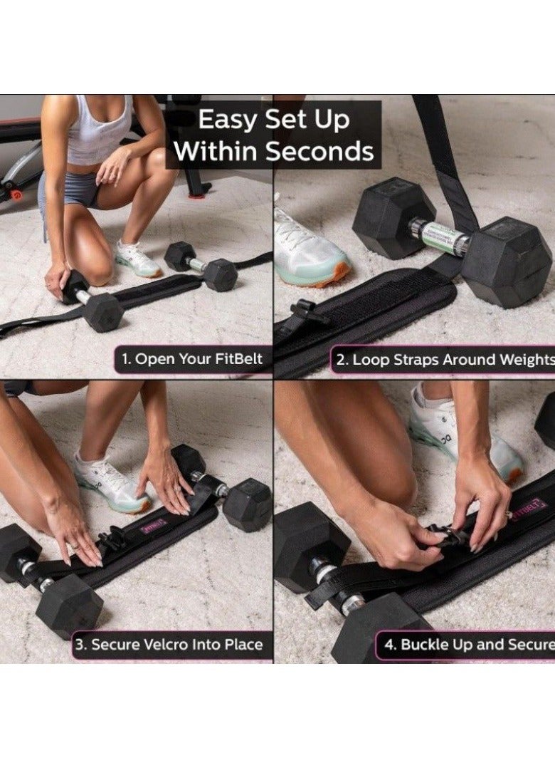 general Sports Hip Thrust Bands - Hip Trainers for Home Workouts with Extra Padding - Fully Adjustable Dumbbell Hip Thrust Bands - Hip Builders, Hip Workout Equipment  - Image 3