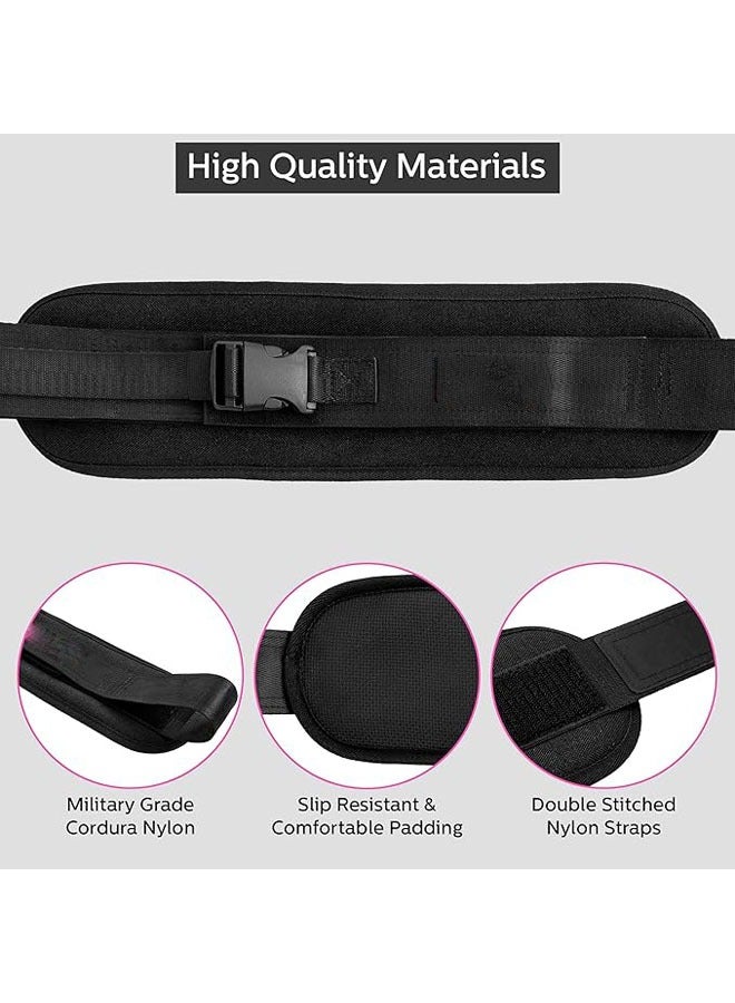 general Sports Hip Thrust Bands - Hip Trainers for Home Workouts with Extra Padding - Fully Adjustable Dumbbell Hip Thrust Bands - Hip Builders, Hip Workout Equipment  - Image 4