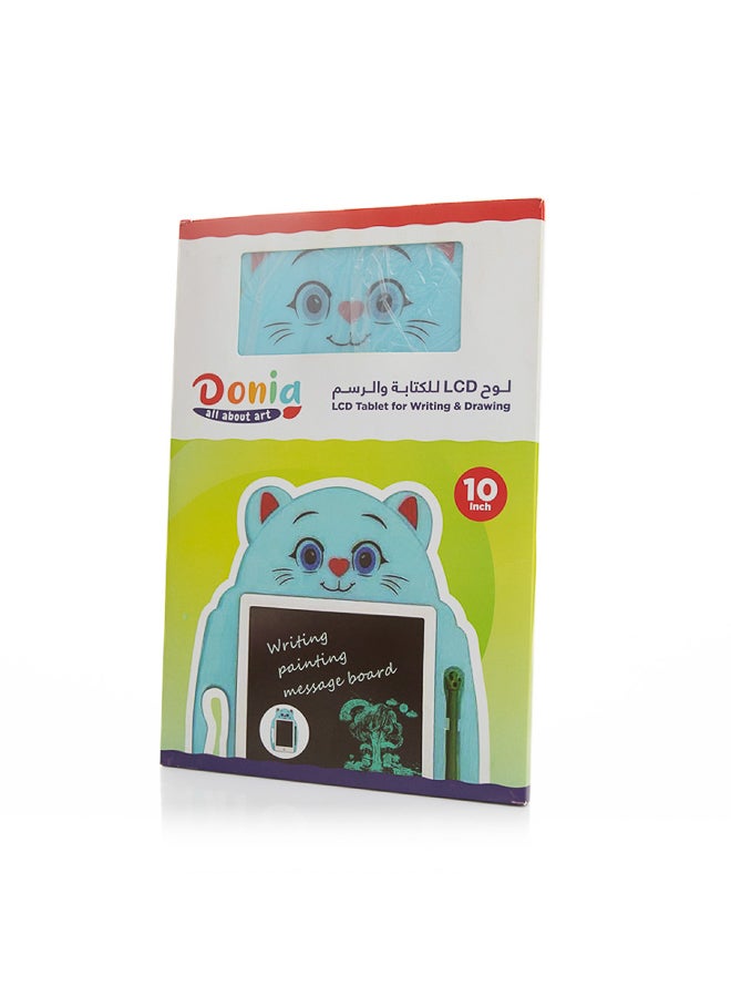 Donia 10-Inch LCD Writing Tablet, Portable Pressure-Sensitive 10" Drawing & Note Board for Kids and Students | Eco-Friendly writing tablet for kids lcd with one-touch erase, lightweight design - Image 1