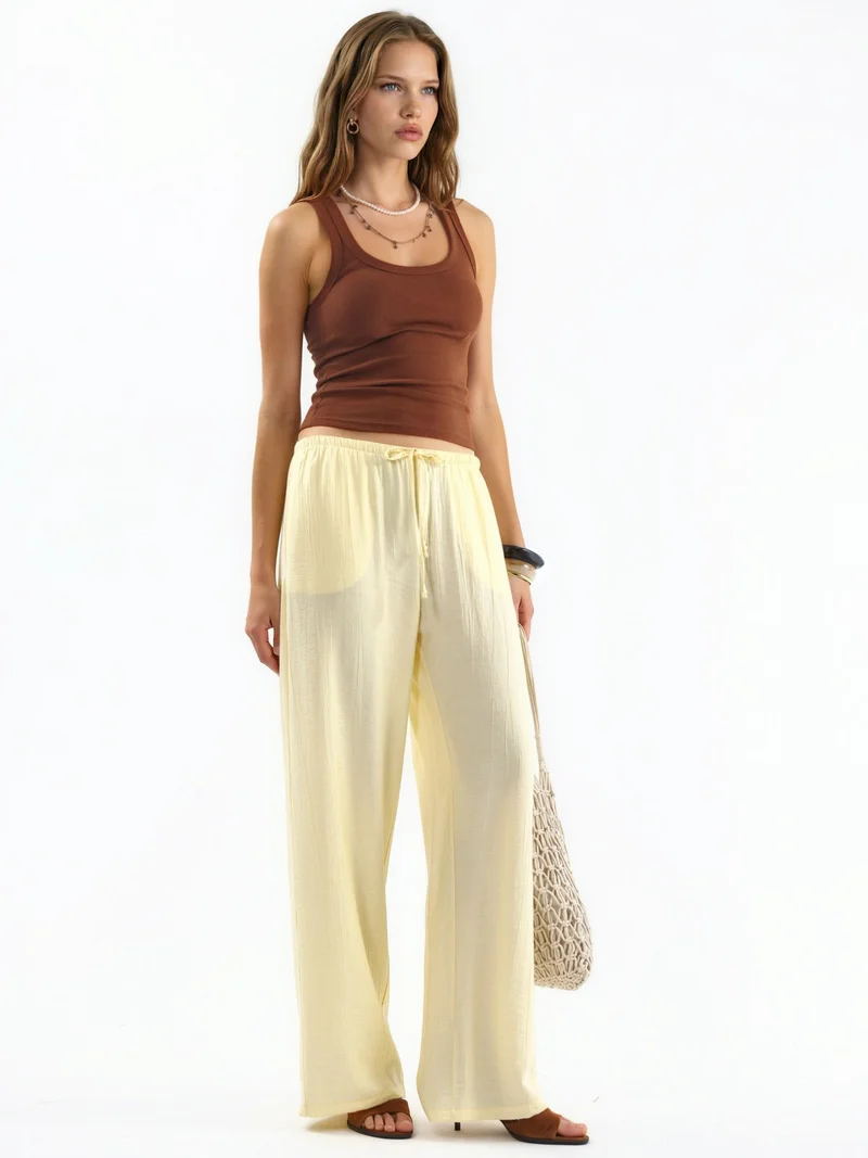 Busem BUSEM Women's Wide-Leg Woven Trousers