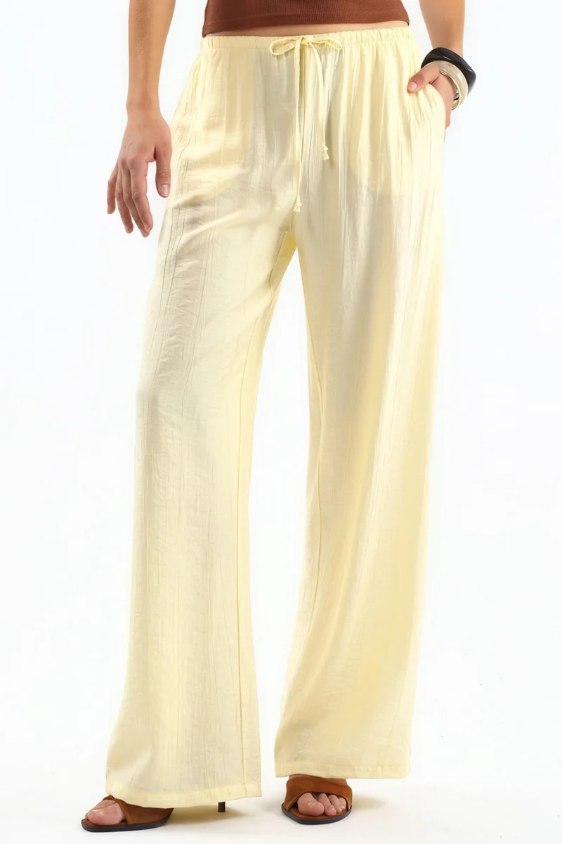 BUSEM Women's Wide-Leg Woven Trousers