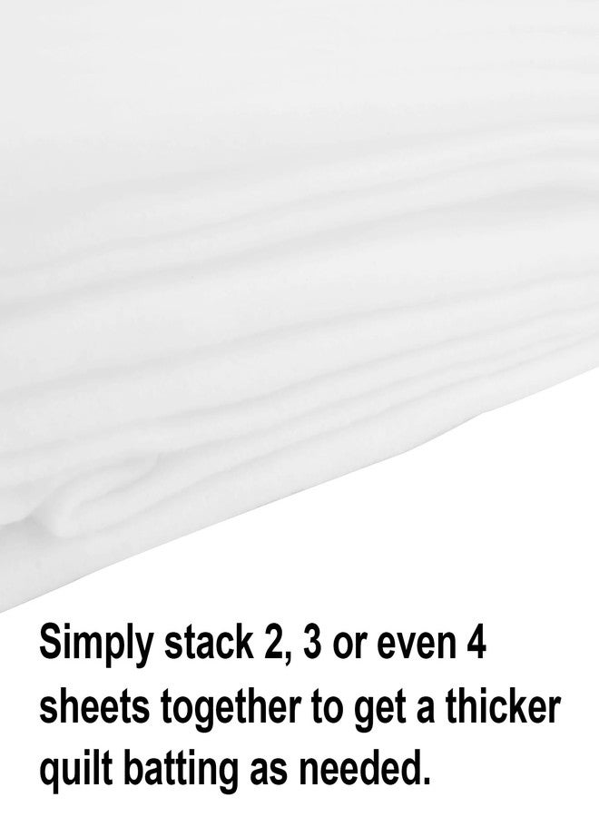 Tosnail 4 Pack 36-Inch x 45-Inch Polyester Quilt Batting for Quilts, Arts and Crafts - Craft Size - Image 2