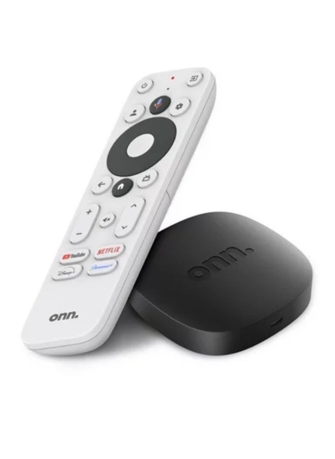 ONN - Google TV 4K Streaming Box With Built-in Chromecast & Remote Control - Image 1