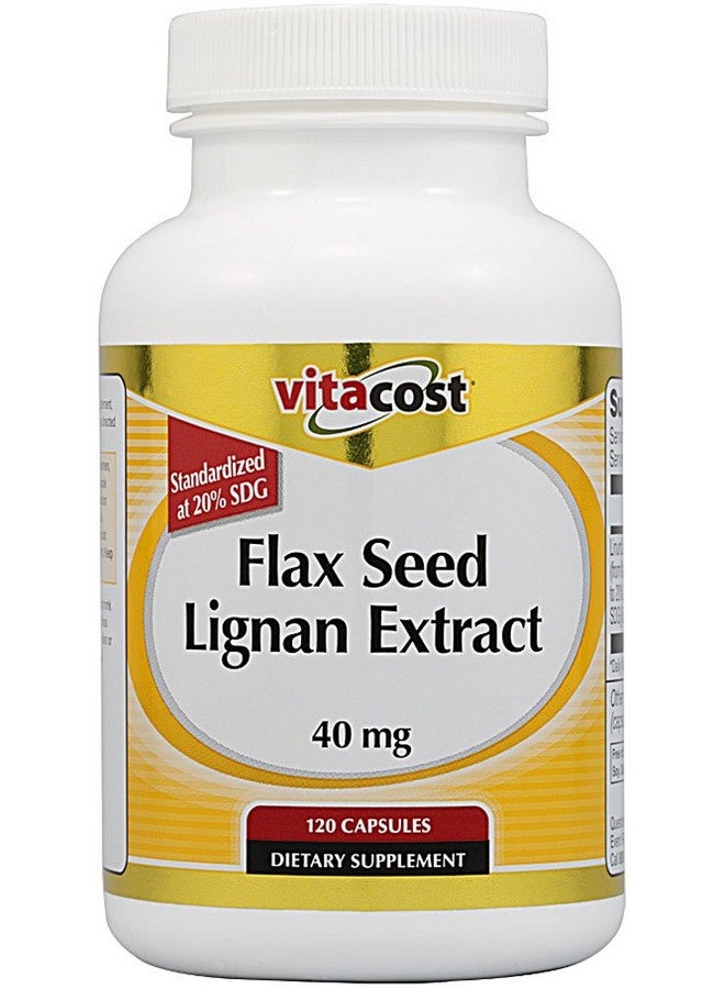 Vitacost Brand Vitacost Flax Seed Lignan Extract -- 40 mg - 120 Capsules