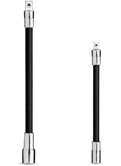 NEIKO 00239A Flexible Extension-Bar Set, 1/4-Inch and 3/8-Inch Drives, Flexible Socket Extension Bars, 2-Piece Set