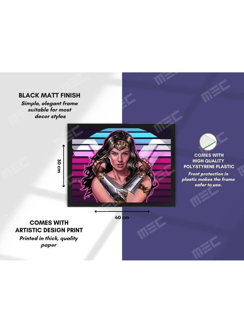 MEC Wonder Women Design Poster Frame Black 30x40 Cm - Image 4