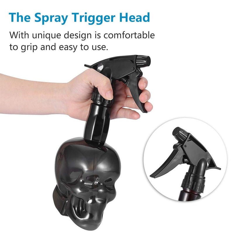cheekyglo Hairdressing Spray Bottle, Salon Barber Hair Tools Water Sprayer Refillable Skuff Hair Salon Water Mist Sprayer 500ml(black) black - Image 4