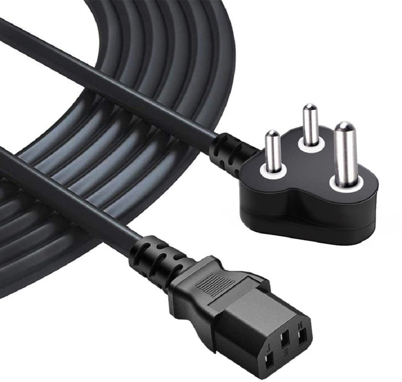 FEDUS 3M Computer Power Cable Cord for Desktops PC and Printers/Monitor SMPS IEC Mains Black - Image 1