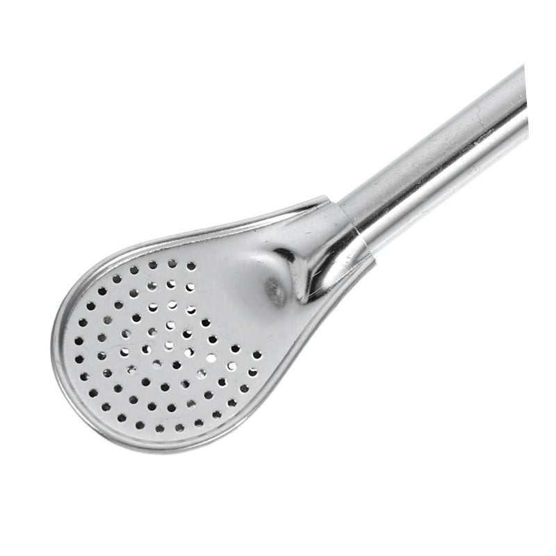 5pcs Stainless Steel Strainer Spoon and Mixing Straw Set for Tea and Dessert Stirring - Image 4