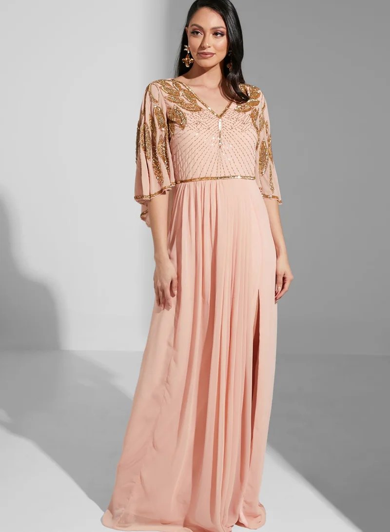 Virgos Lounge Ursula Front Slit  Dress