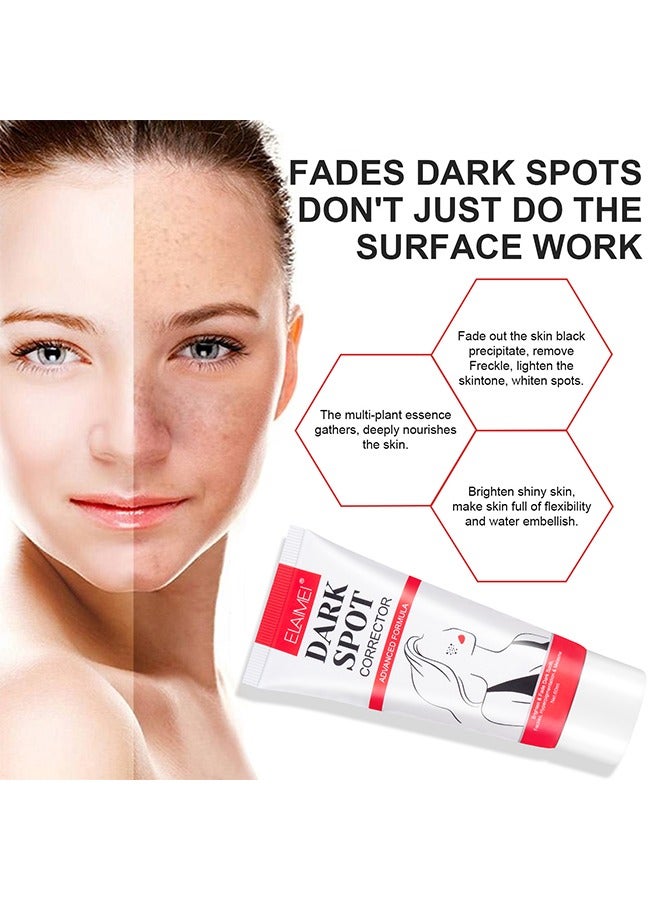 Dark Spot Corrector For Face And Body, Dark Spot Corrector Cream, Dark Spot Cream For Underarm Natural Dark Spot Correcting Cream Freckle Cream For Sun Spot, Age Spot Even Skin Tone Women Men 60G
