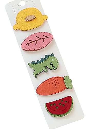 AnnaCreations 12 Pcs Random Fancy Fruit Cartoon Animal Hair Clips for Girls Hair Pins Barrettes for Baby Girls Toddlers Kids Teens Hairpins Hair Accessories - Image 5