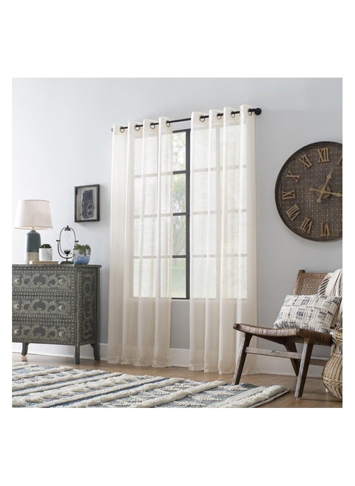 Cartela Curtains - Curtains-SH-LN-Offwhite (code 501) - Image 1