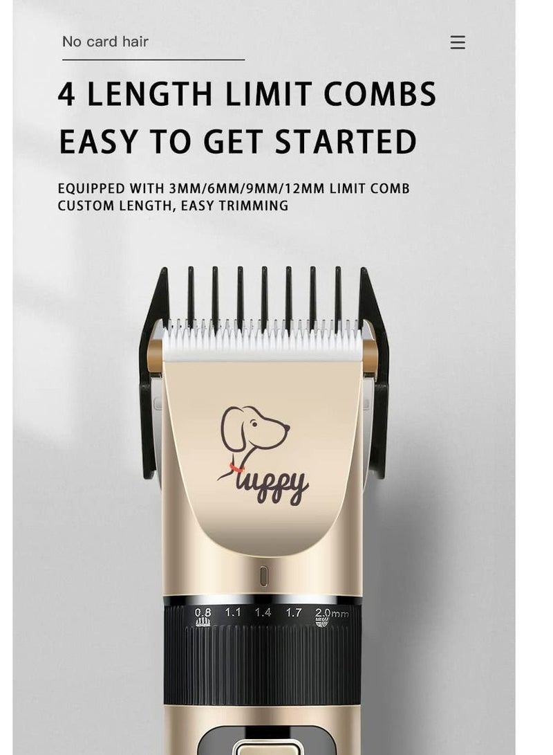 Pet Grooming Hair Clipper Hair Cutter Low Noise Dog Cat Rabbit Hair Trimmer Cutter Baby Hair Clipper USB Rechargeable Shavers Electric Pet Professional Grooming Machine Tool - Image 2