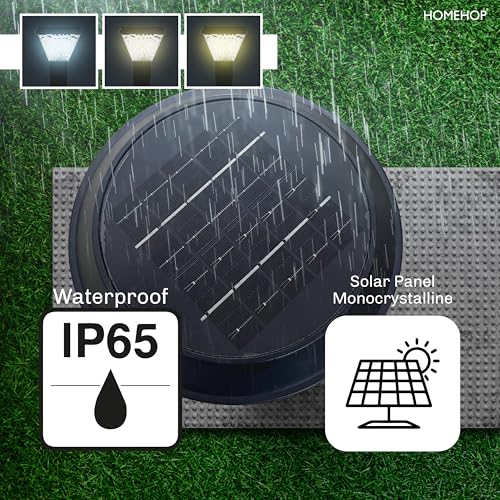 Homehop Aluminium Solar Light Outdoor Garden Waterproof Wireless Decorative Lamp for Home, Pathway, Courtyard, Landscape and Patio Automatic with 3 Color Modes - Image 3