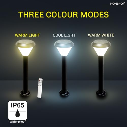Homehop Aluminium Solar Light Outdoor Garden Waterproof Wireless Decorative Lamp for Home, Pathway, Courtyard, Landscape and Patio Automatic with 3 Color Modes - Image 5