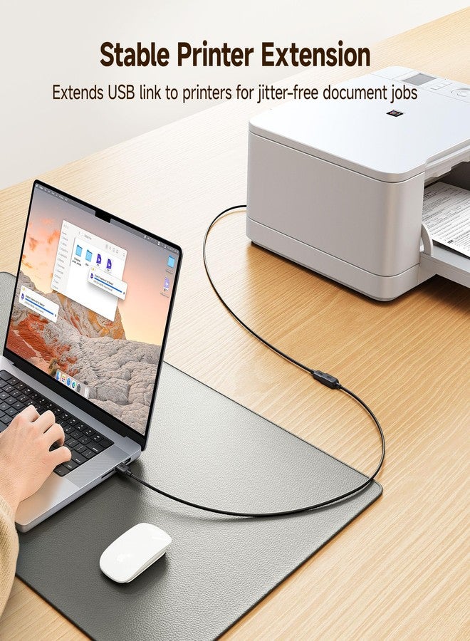 Cable Matters 3-Pack Short USB Extension Cable - 3ft, Male to Female USB Extender Cable, USB2.0 Extension Cord, 480Mbps, Black - Image 5