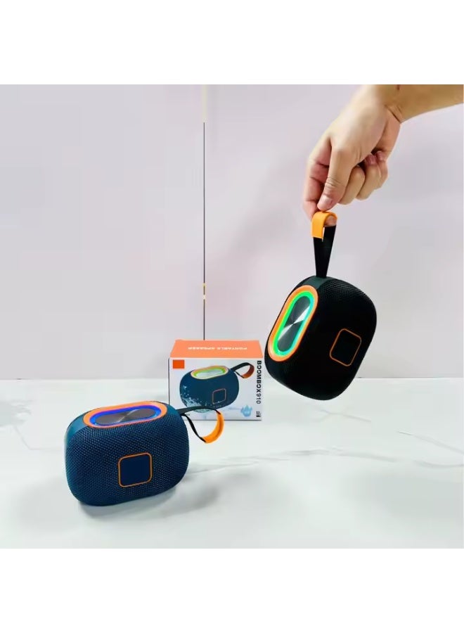 X-910 RGB LED Portable Wireless Led Wireless Speaker with FM Radio Support BT/USB/AUX Woofer Bass Stereo Mini Speaker - Image 2