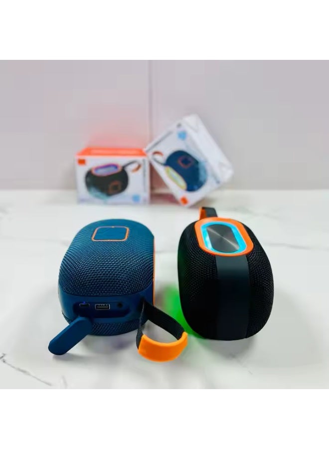 X-910 RGB LED Portable Wireless Led Wireless Speaker with FM Radio Support BT/USB/AUX Woofer Bass Stereo Mini Speaker - Image 5