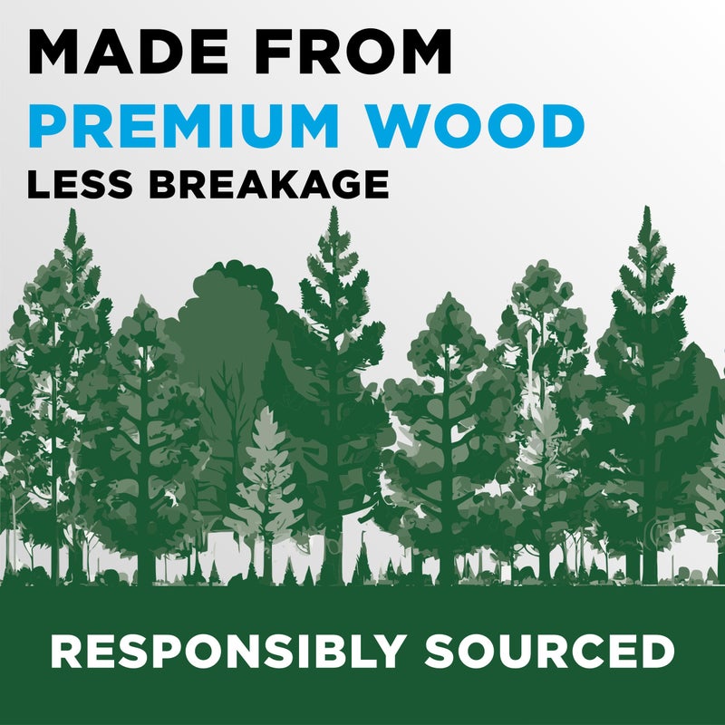 Ticonderoga Wood-Cased Pencils, Unsharpened, #2 HB Soft, Yellow, 96 Count - Image 2