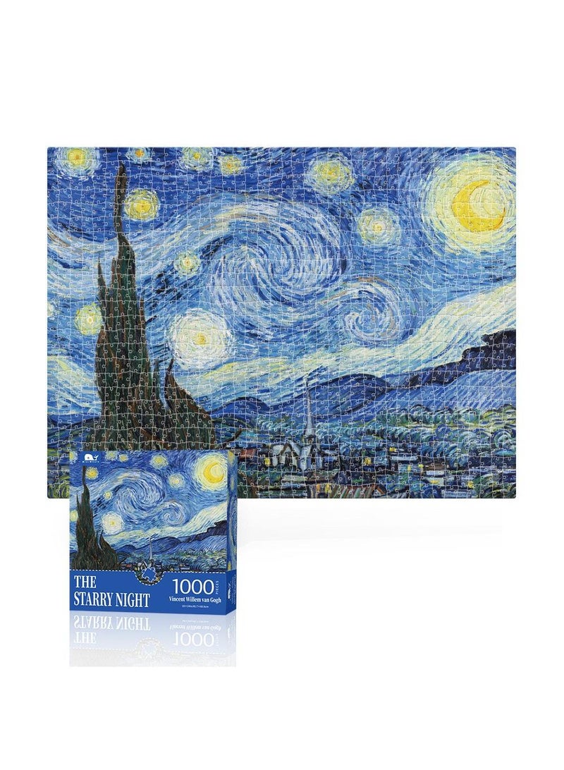 Van Gogh Puzzle 1000 Pieces For Adult Kids The Starry Night Large Difficult Art Puzzle Famous Painting Gift for Teens Educational Toy For Kids