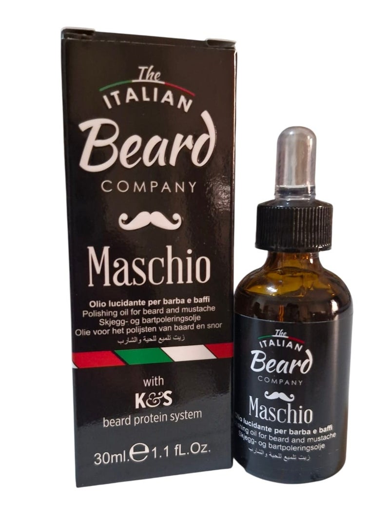 GioMat The Italian Beard MASCHIO - Polishing Beard Oil 30ml - Image 2