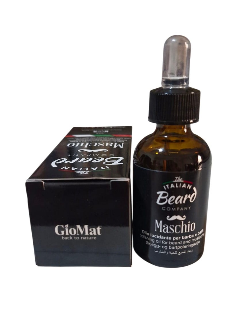 GioMat The Italian Beard MASCHIO - Polishing Beard Oil 30ml - Image 1