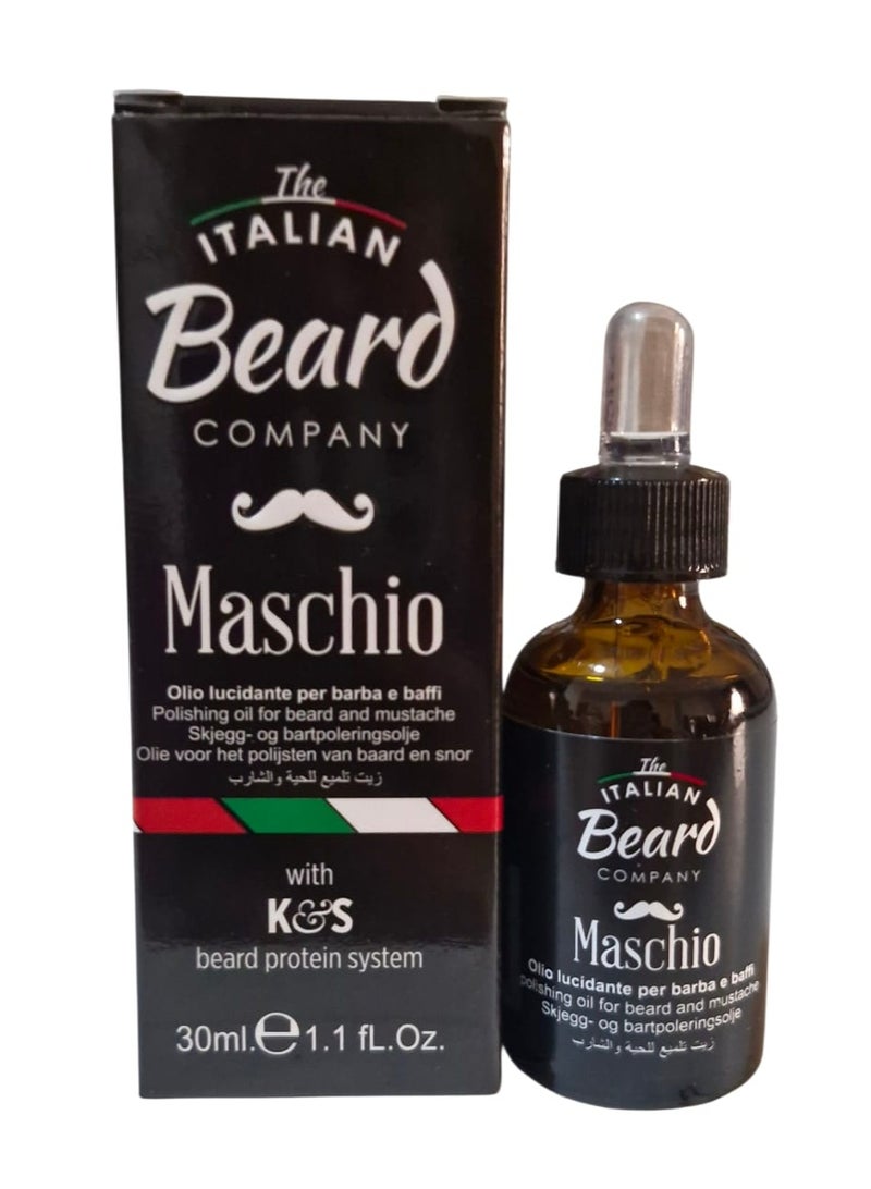 GioMat The Italian Beard MASCHIO - Polishing Beard Oil 30ml - Image 3