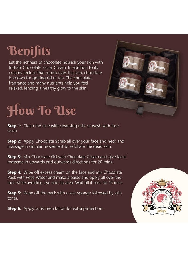Indrani Cosmetics Indrani Chocolate Facial Kit 40 Gms - Image 3