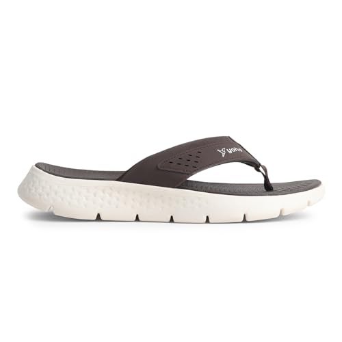 YOHO Snugly 005 Slippers For Men | Cushioned Support | Lightweight Grip | Breathable Comfort | Long-Lasting Build | Brown - UK 10 - Image 1