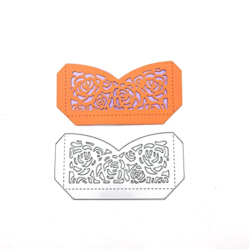 AHTOLS Wedding Invitation Card Base Cutting Dies, Flower Wedding Invitation Base Die Cuts Metal Embossing Stencils Template Mould for Card Scrapbooking and DIY Craft Album Paper Card Decor - Image 3