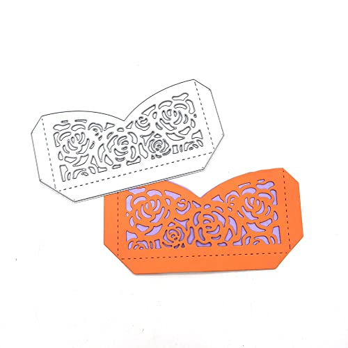 AHTOLS Wedding Invitation Card Base Cutting Dies, Flower Wedding Invitation Base Die Cuts Metal Embossing Stencils Template Mould for Card Scrapbooking and DIY Craft Album Paper Card Decor - Image 4